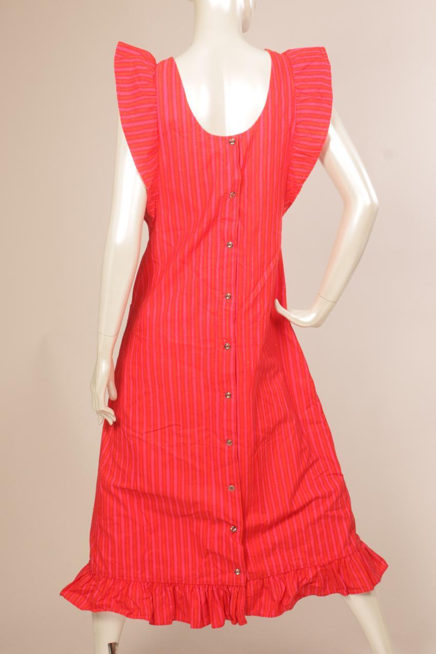 Vintage Marimekko punainen “Mariessu” mekko M S - Image 6