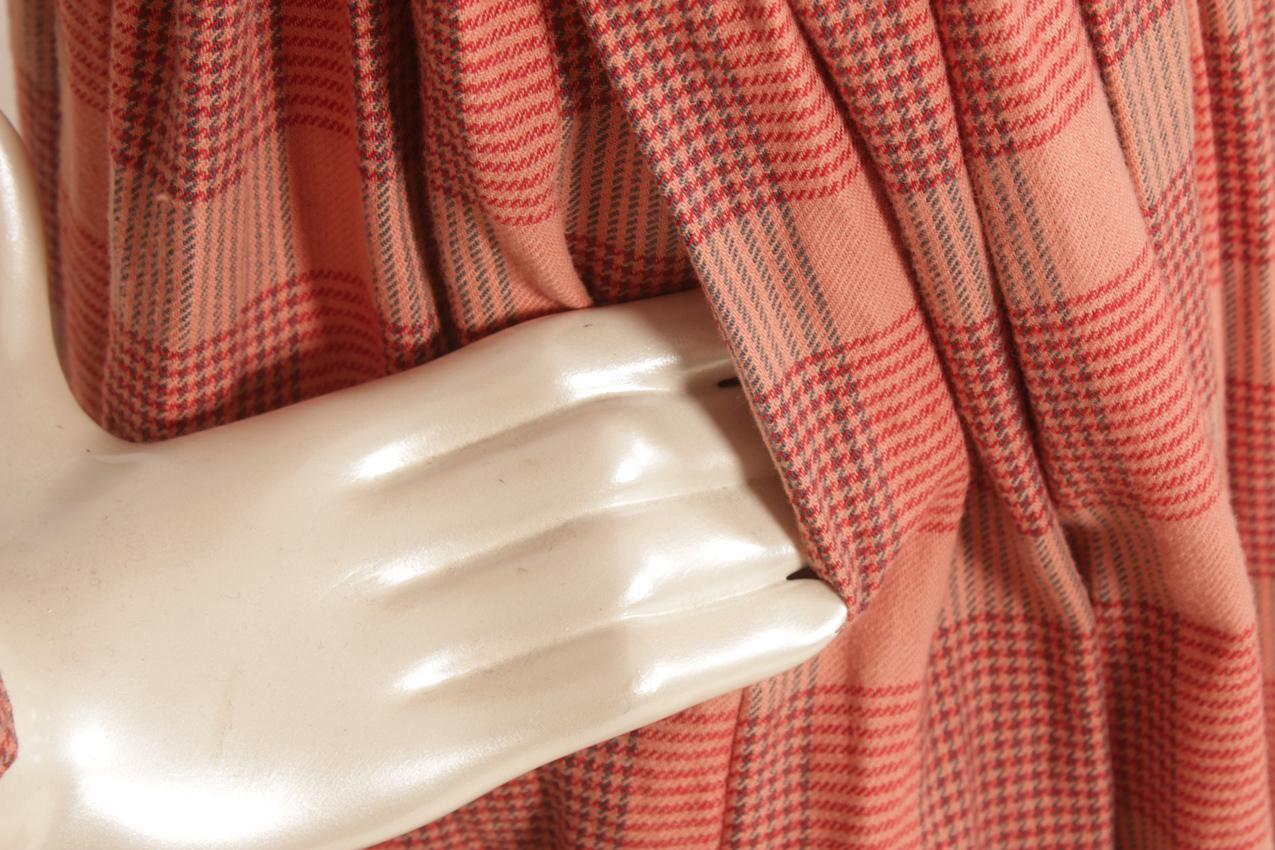 Vintage Marimekko pinkki ruutukuvioinen mekko M S - Image 6