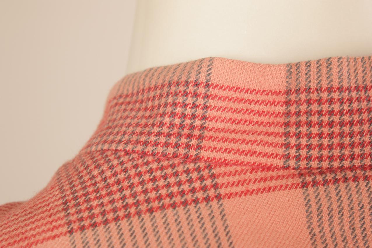 Vintage Marimekko pinkki ruutukuvioinen mekko M S - Image 8