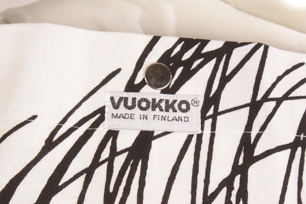 Vuokko white black “Pyörre” maxi dress S and bag - Image 8
