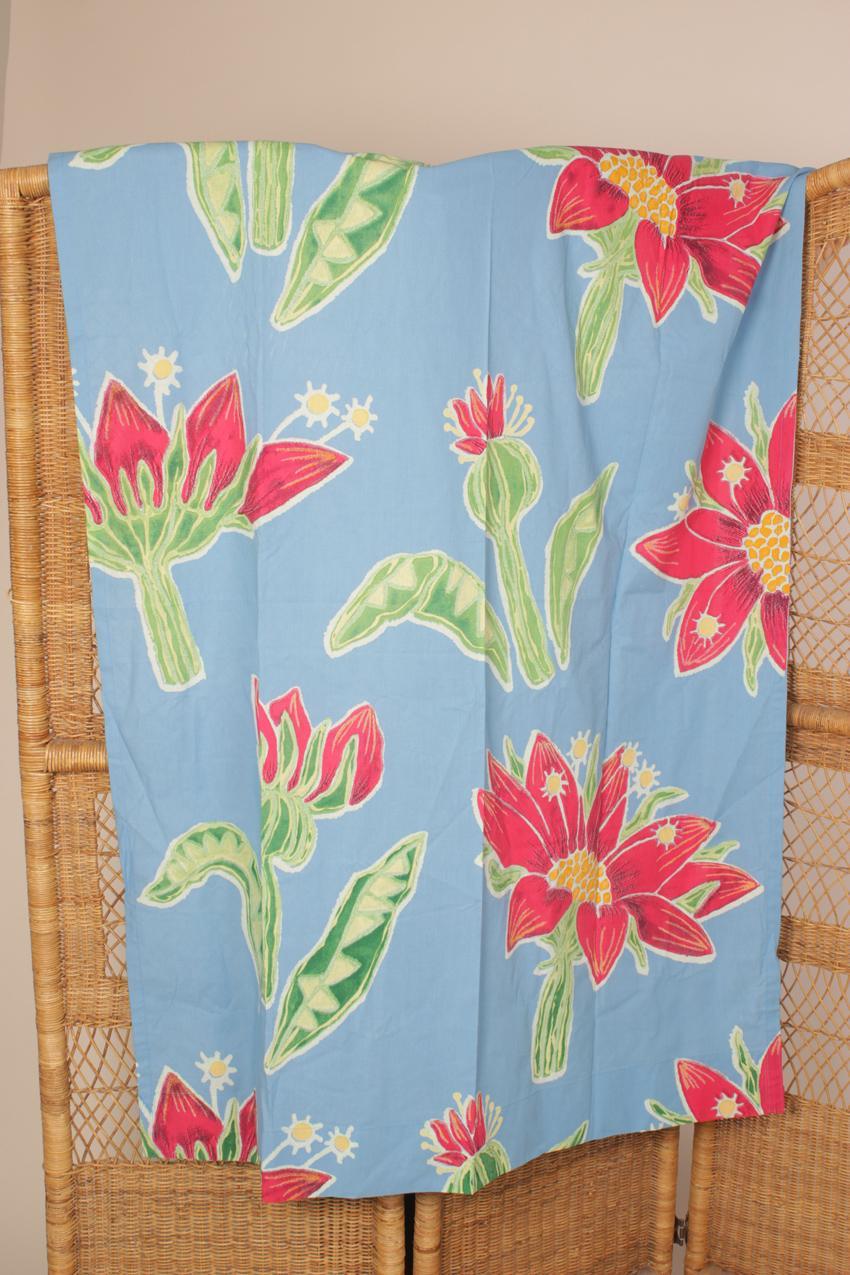 Vintage Marimekko Tanja Orsjoki ”Kumma juttu” -kangas verho