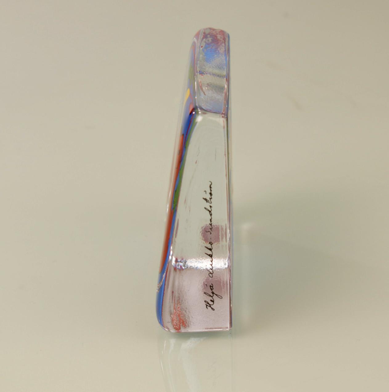 Iittala Heljä Liukko-Sundström pieni ”Onnen pojat” -lasikortti - Image 6