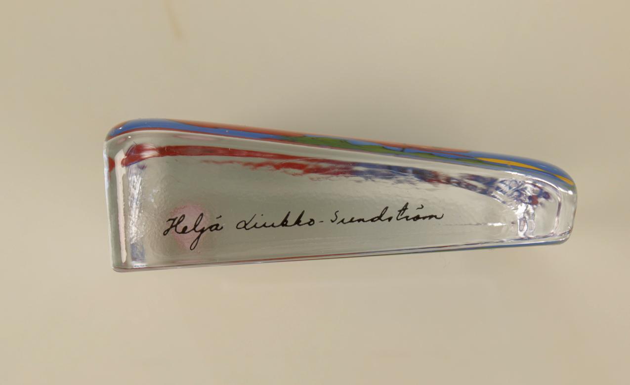 Iittala Heljä Liukko-Sundström pieni ”Onnen pojat” -lasikortti - Image 7