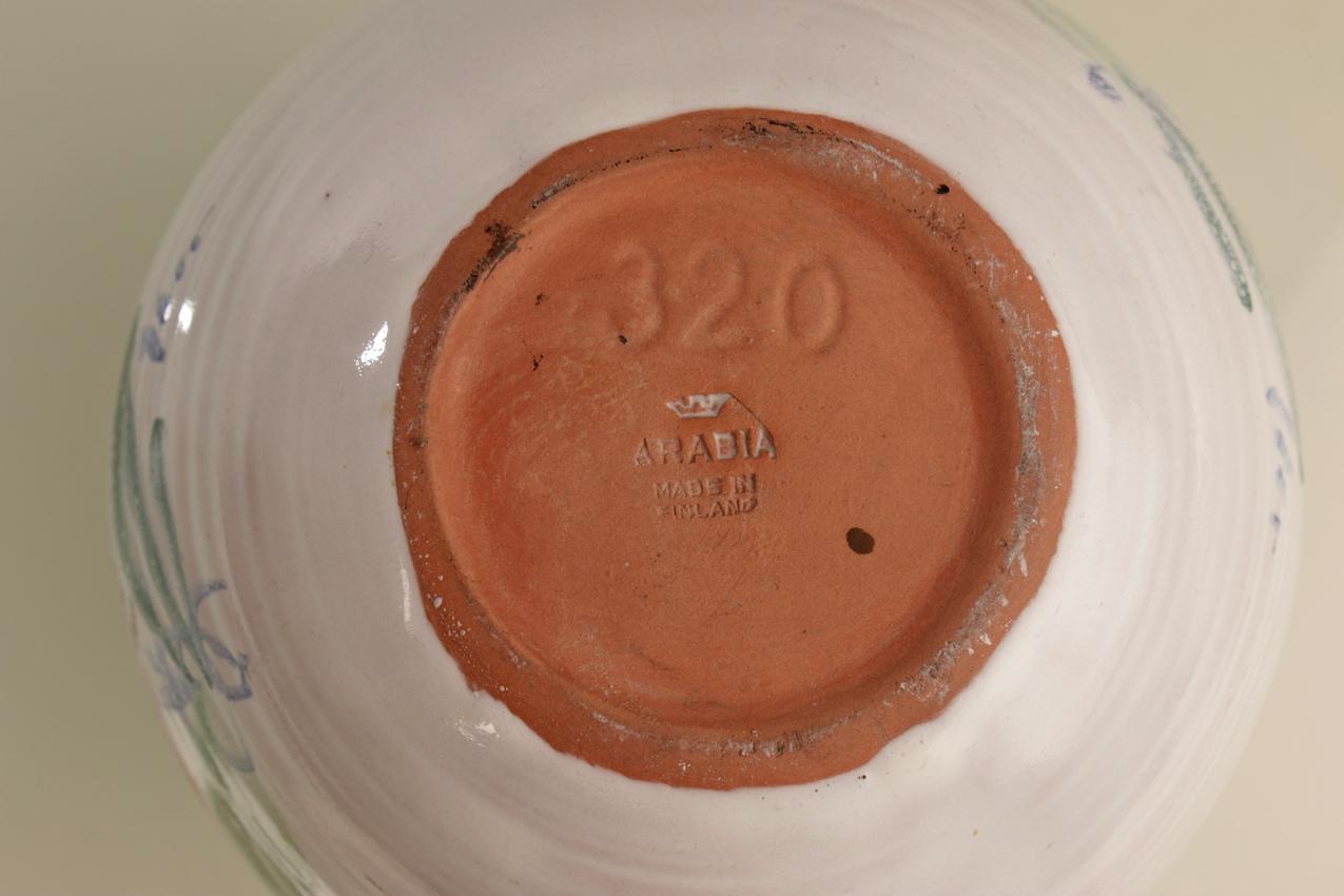 Vintage Arabia käsinmaalattu Ara-maljakko 320 - Image 7