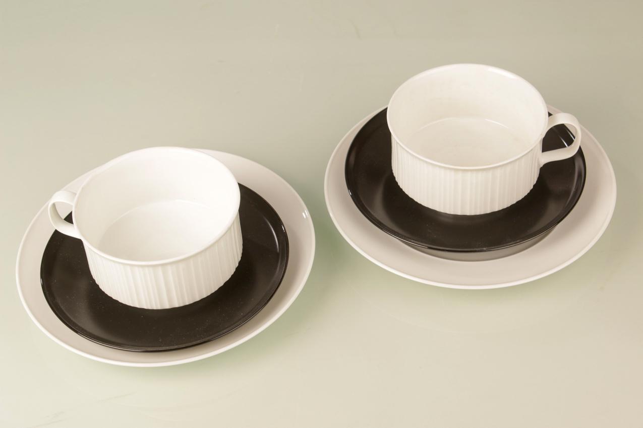 Vintage Rosenthal Studio Linie Tapio Wirkkala kaksi ”Variation” -teekuppia