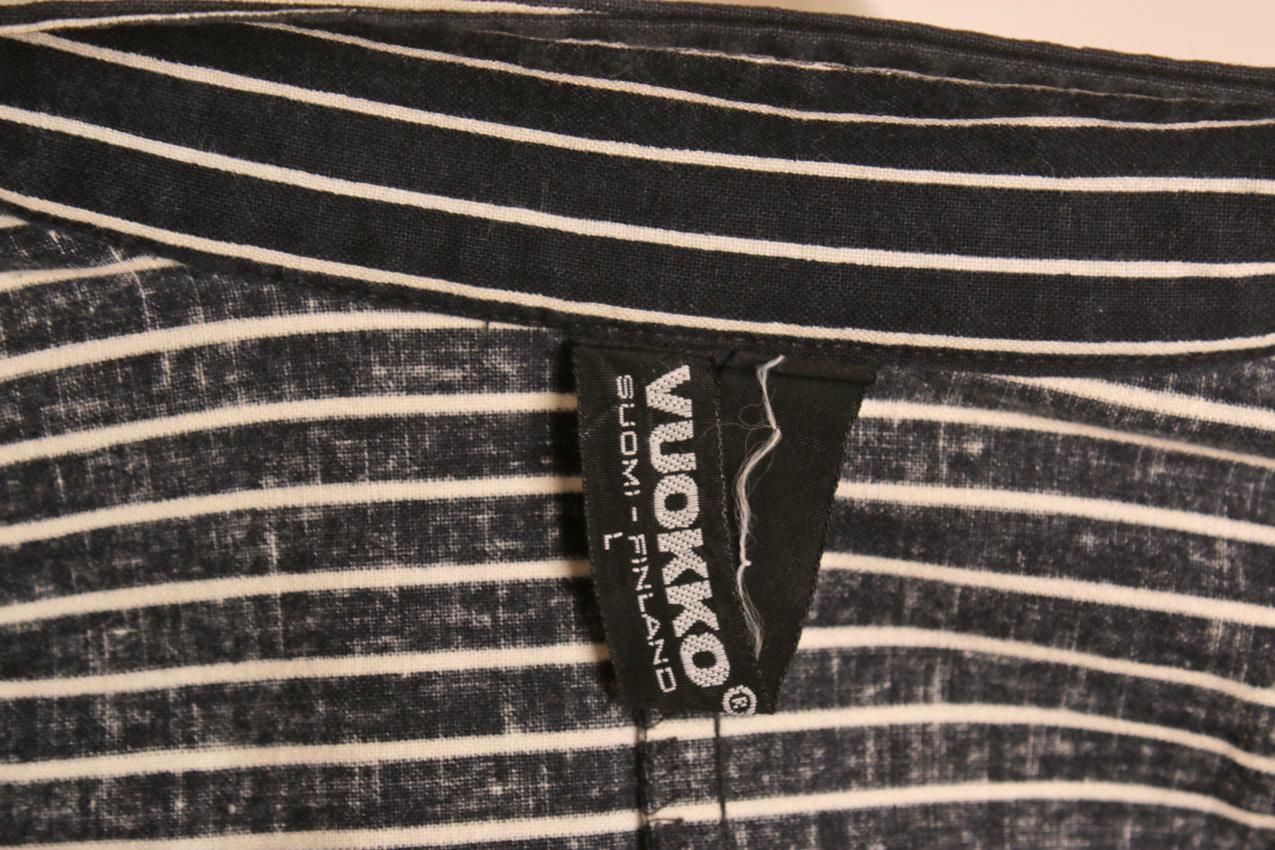 Vintage Vuokko raidallinen mekko L - Image 10