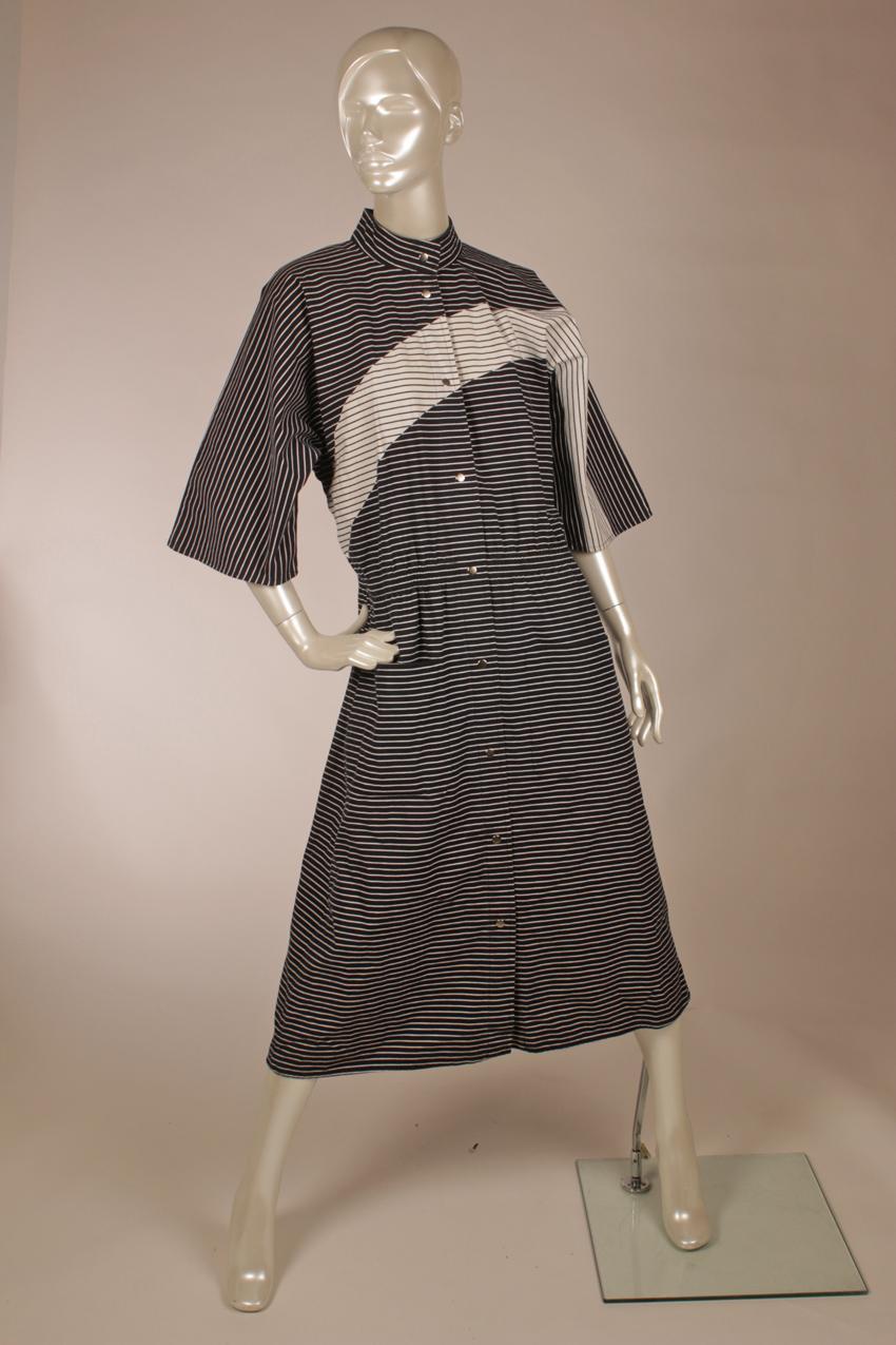 Vintage Vuokko raidallinen mekko L - Image 2
