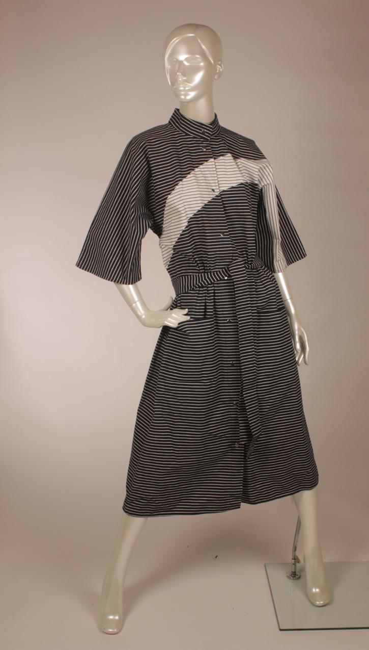 Vintage Vuokko raidallinen mekko L