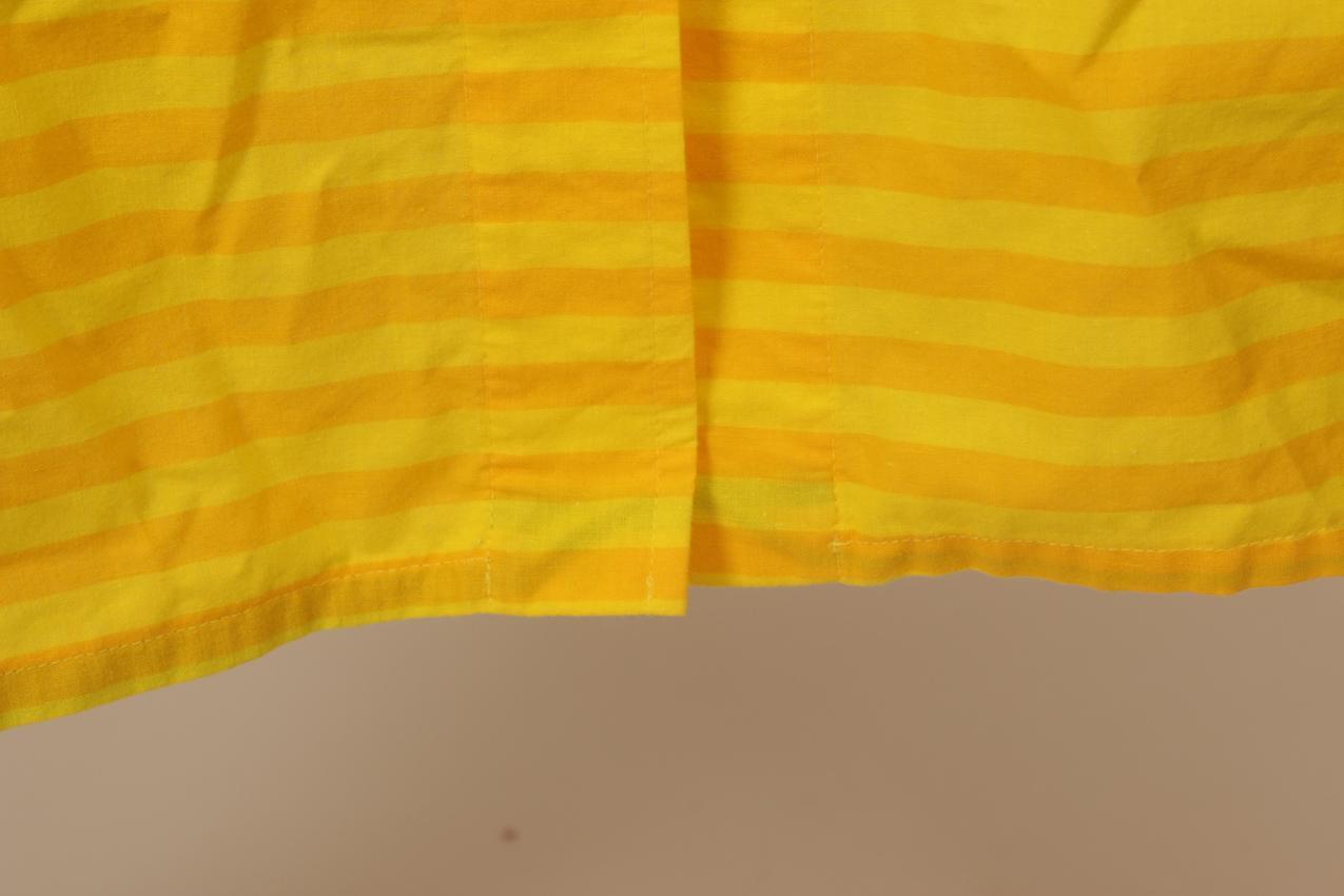 Vintage Vuokko keltavihreä-raidallinen mekko S M - Image 8