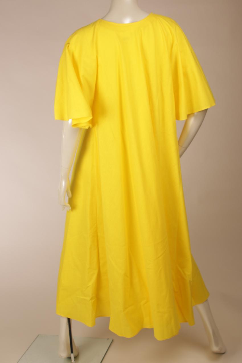 Vintage Vuokko keltainen mekko perhoshihoilla S - Image 6