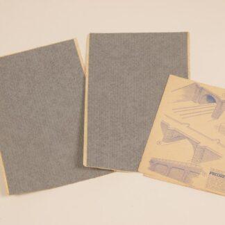 Vintage Vollmer grey brick wall stickers 2 pcs