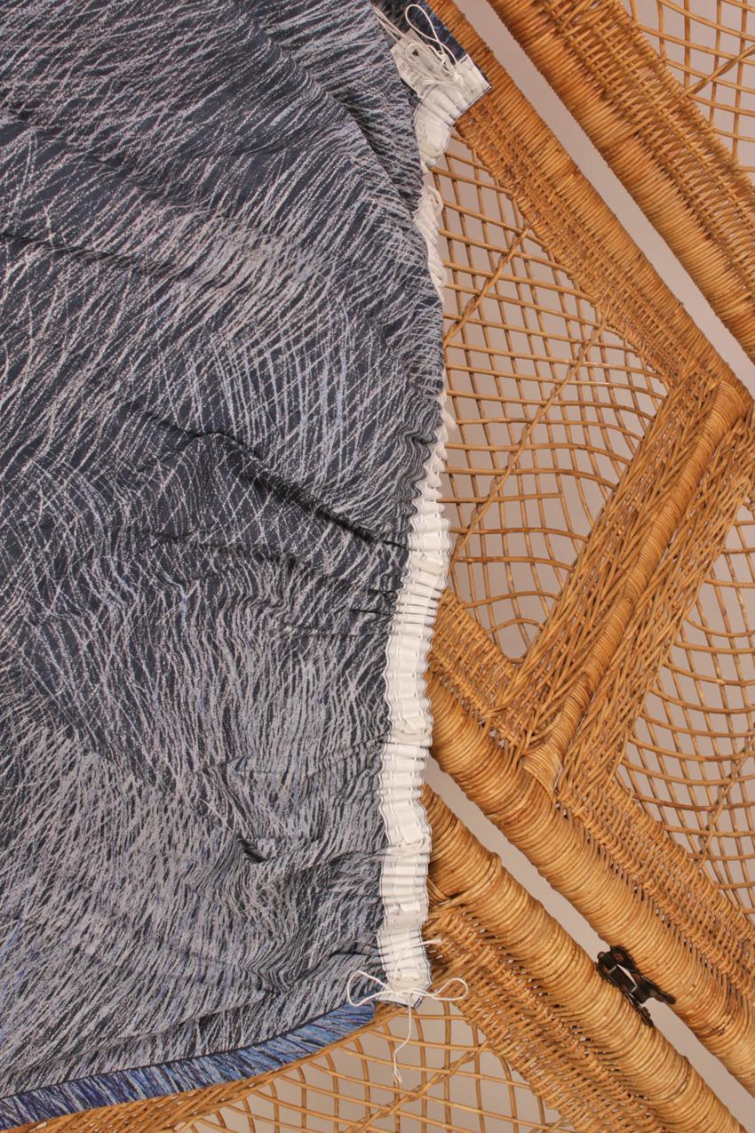 Vintage 1991 Marimekko Fujiwo Ishimoto ”Lepo” kangas verho - Image 5