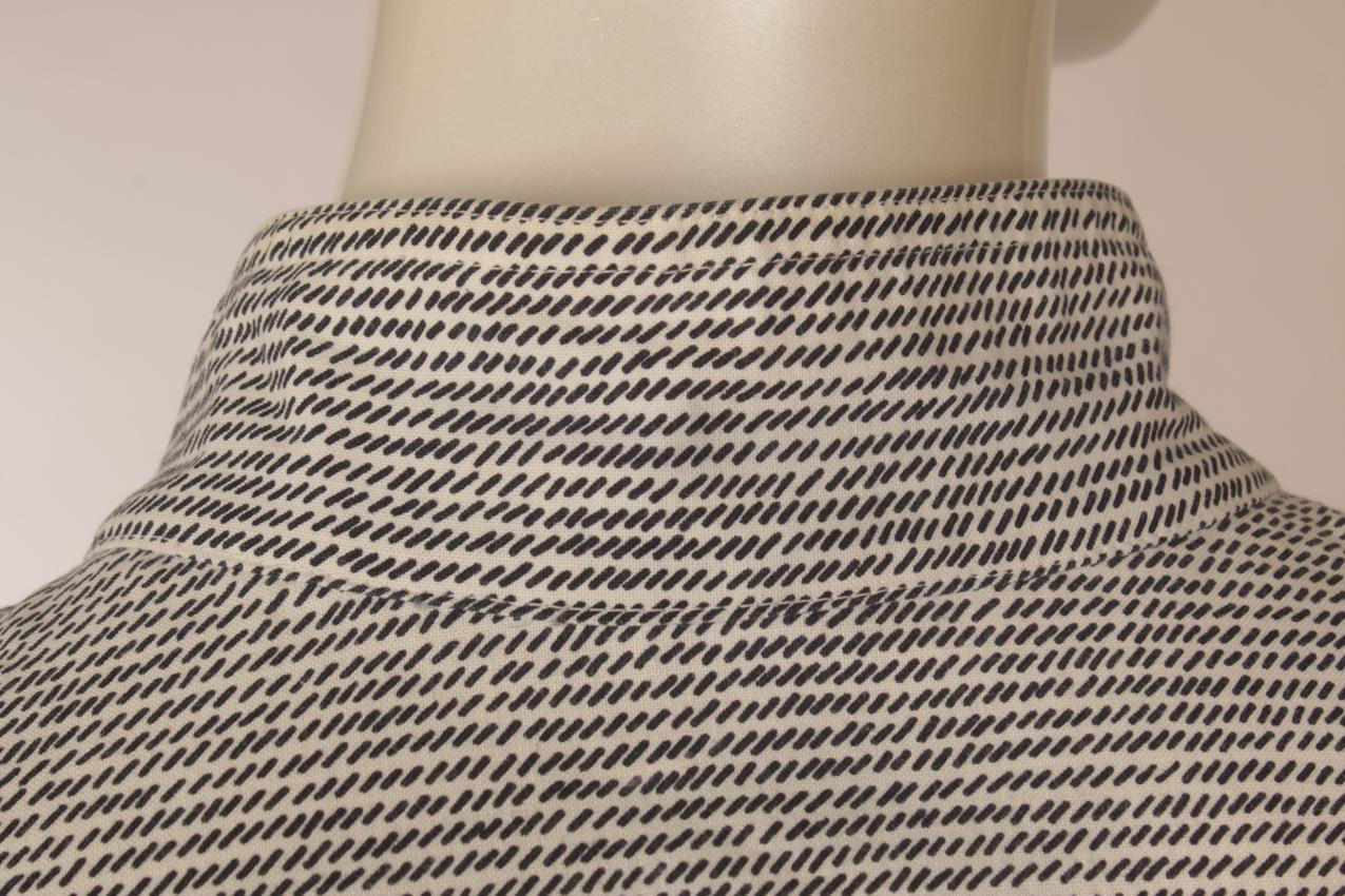 Vintage Vuokko grey patterned shirt dress S - Image 11