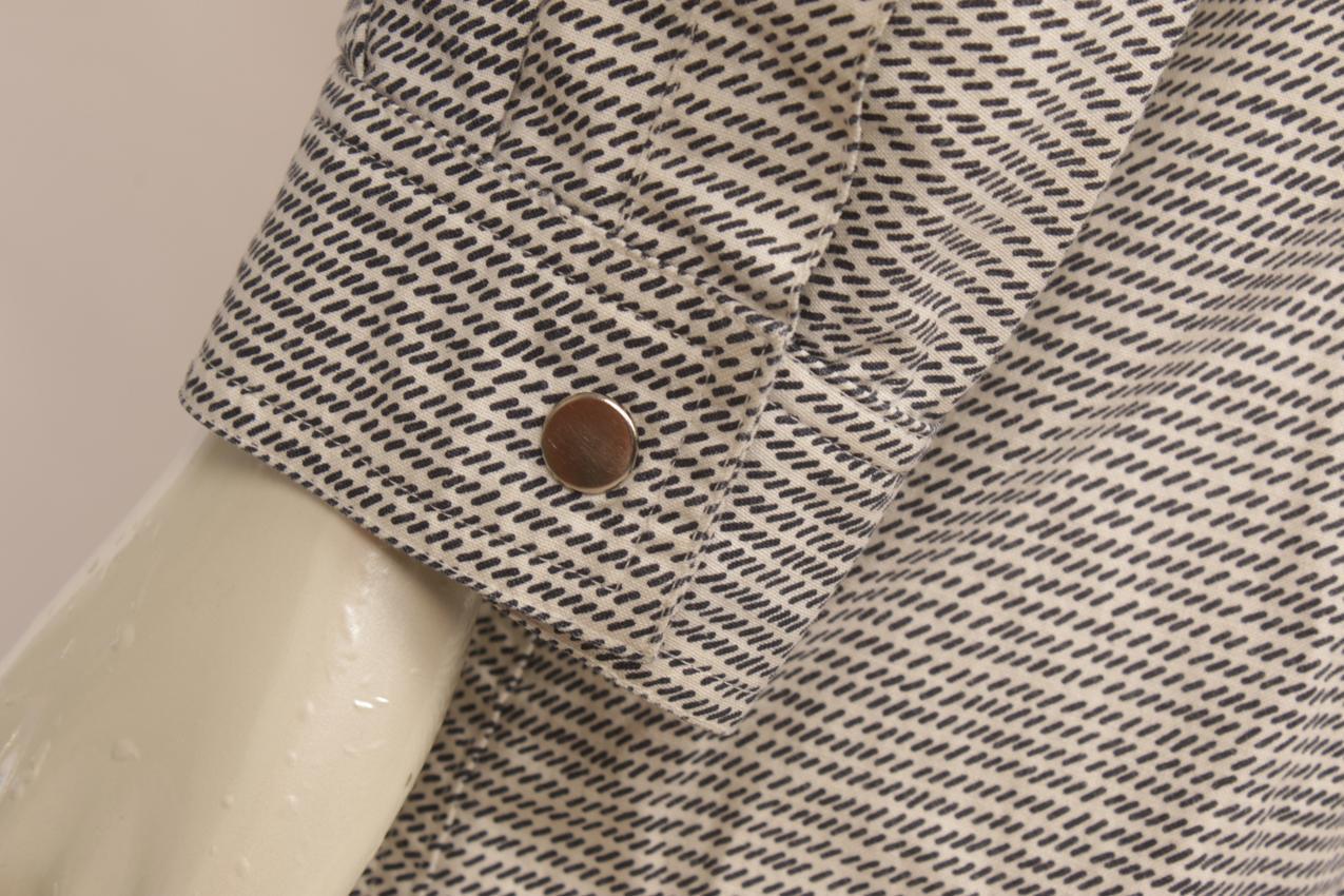 Vintage Vuokko grey patterned shirt dress S - Image 12