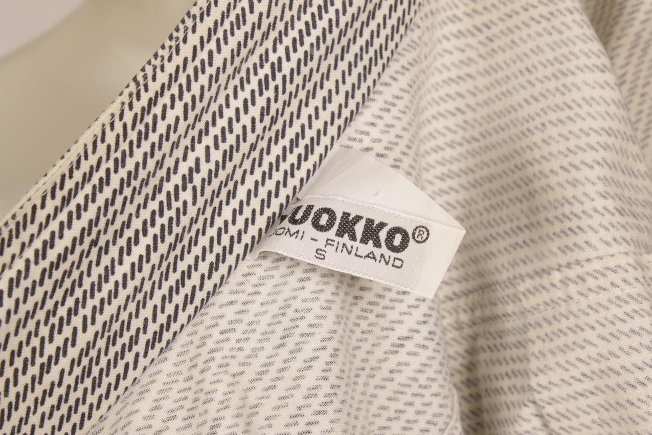 Vintage Vuokko grey patterned shirt dress S - Image 13