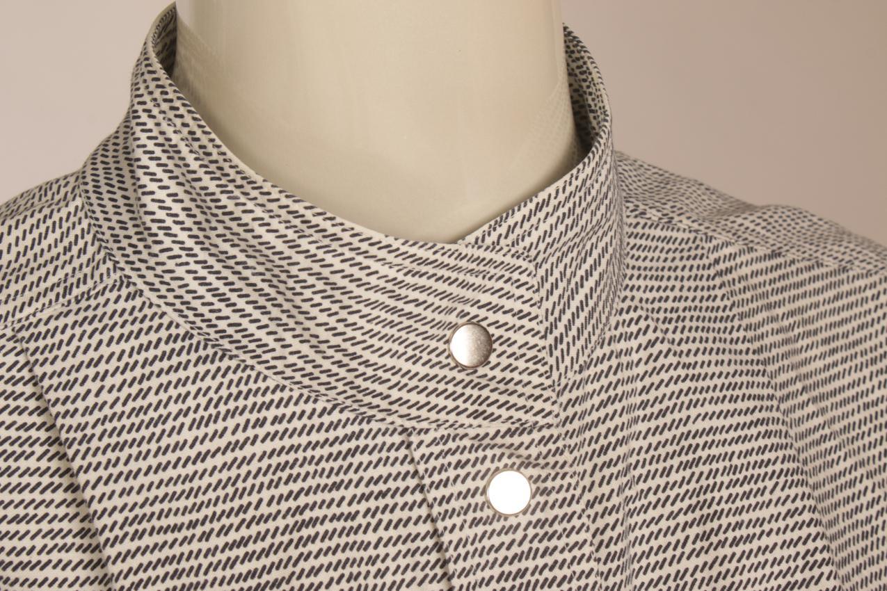 Vintage Vuokko grey patterned shirt dress S - Image 5