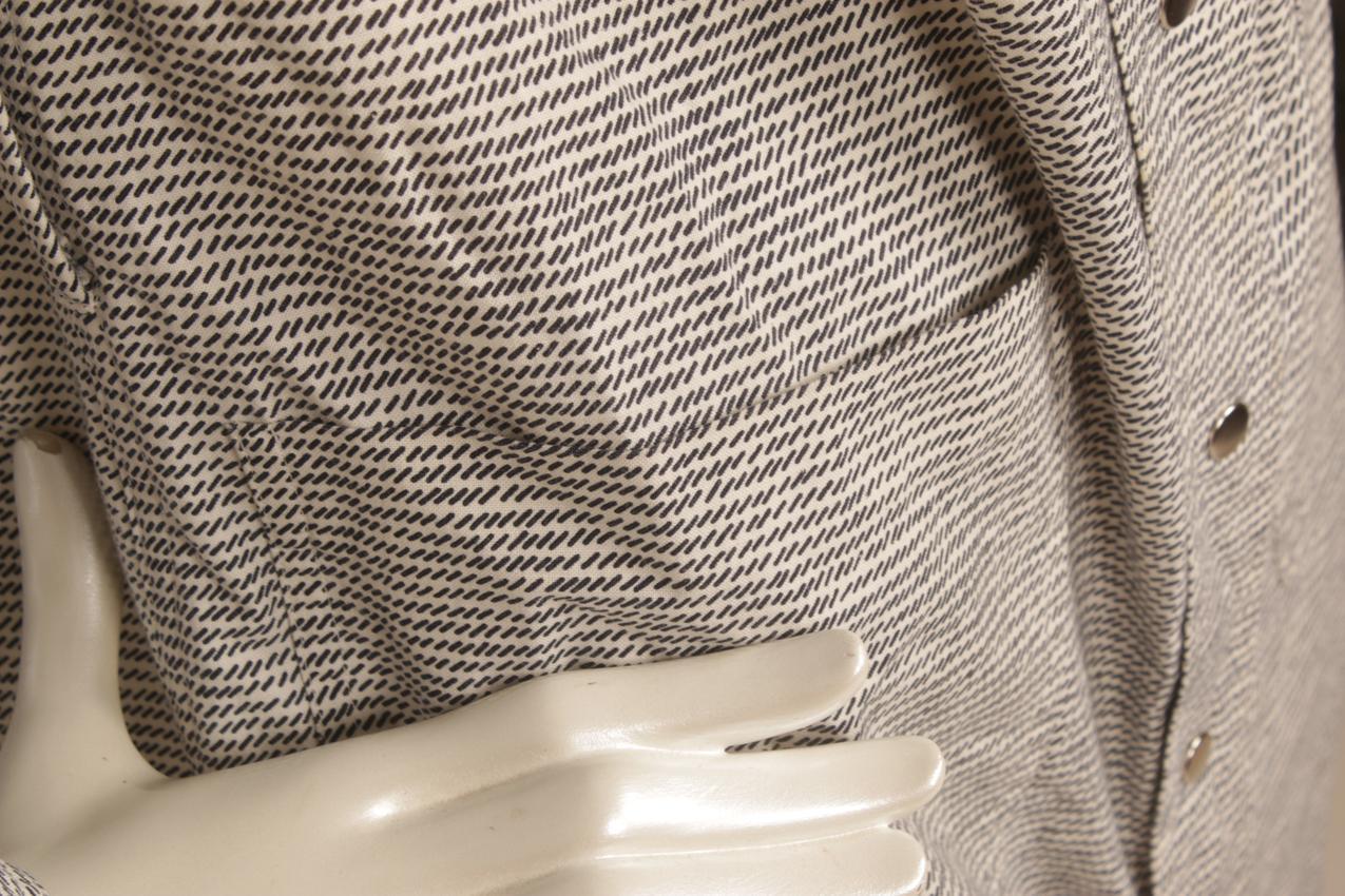 Vintage Vuokko grey patterned shirt dress S - Image 8