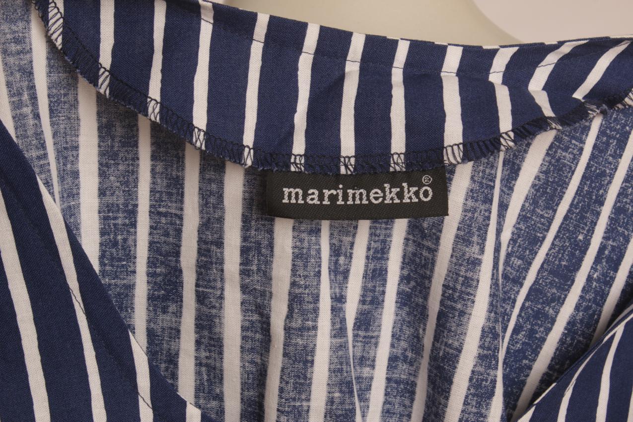Marimekko sininen “Mari-essu” mekko Liisa Suvanto L - Image 10