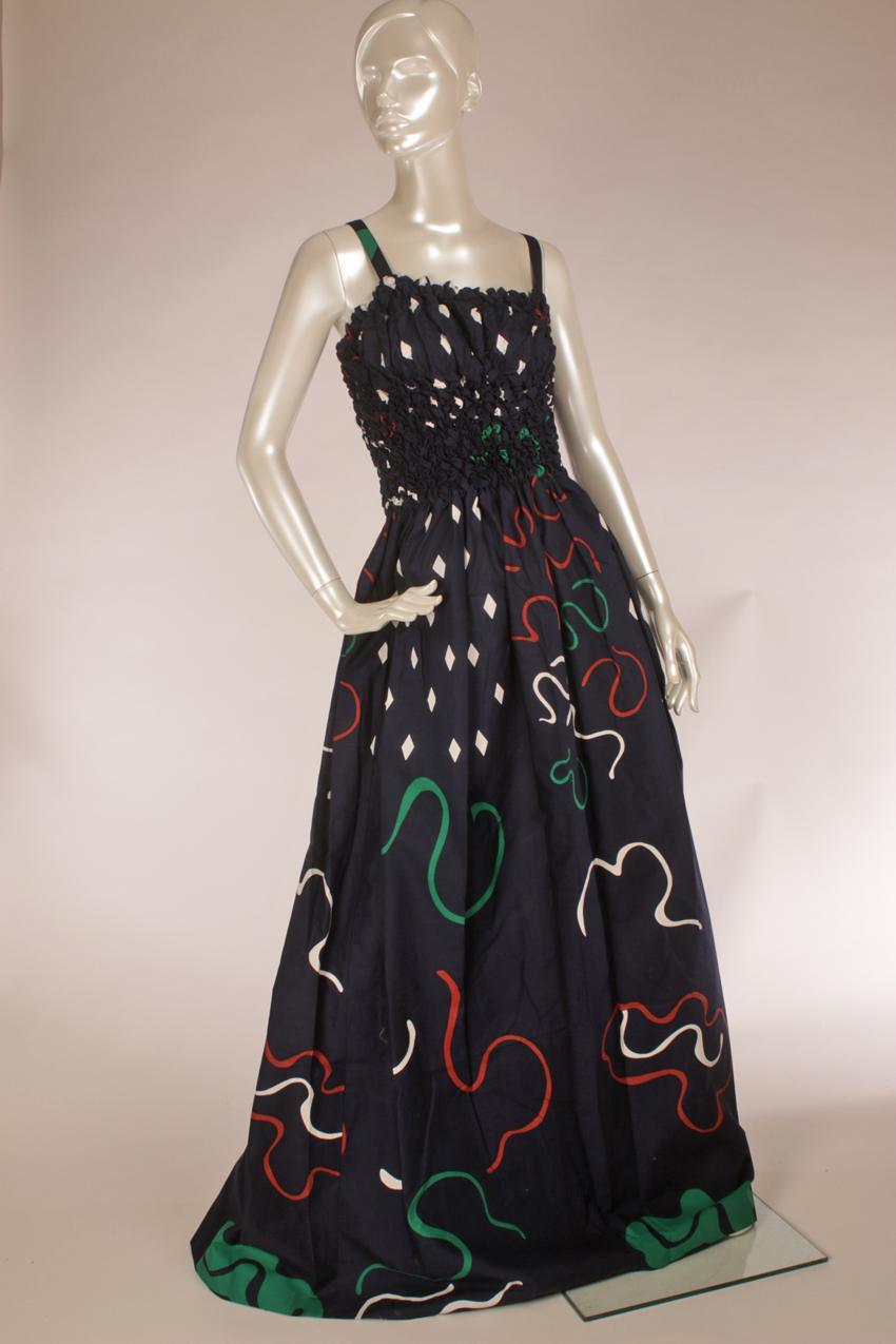 Vintage 1975 Marimekko Pentti Rinta ”Suhina” -maksimekko L XL