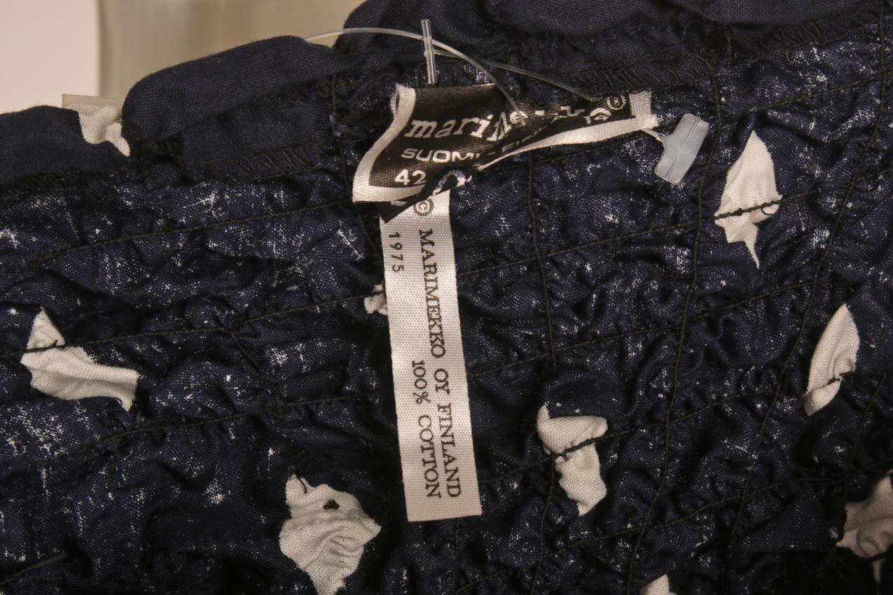 Vintage 1975 Marimekko Pentti Rinta ”Suhina” -maksimekko L XL - Image 6