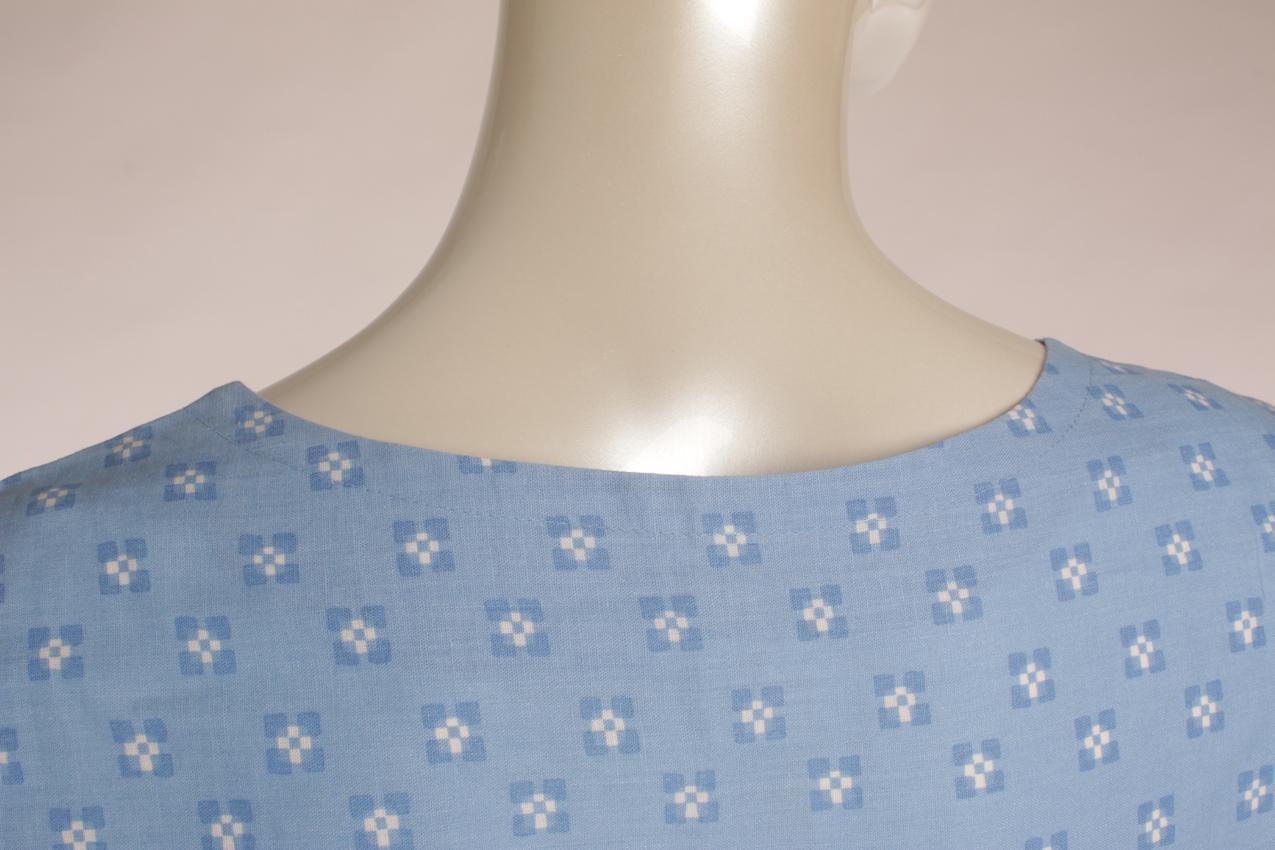 Vintage Marimekko vaaleansininen maksimekko XL - Image 4