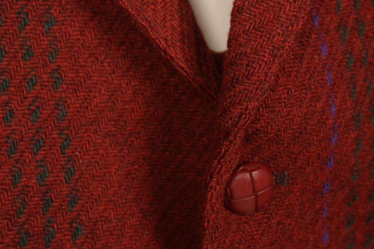 Vintage 80s Marimekko Pekka Talvensaari wool men suit 54 - Image 5