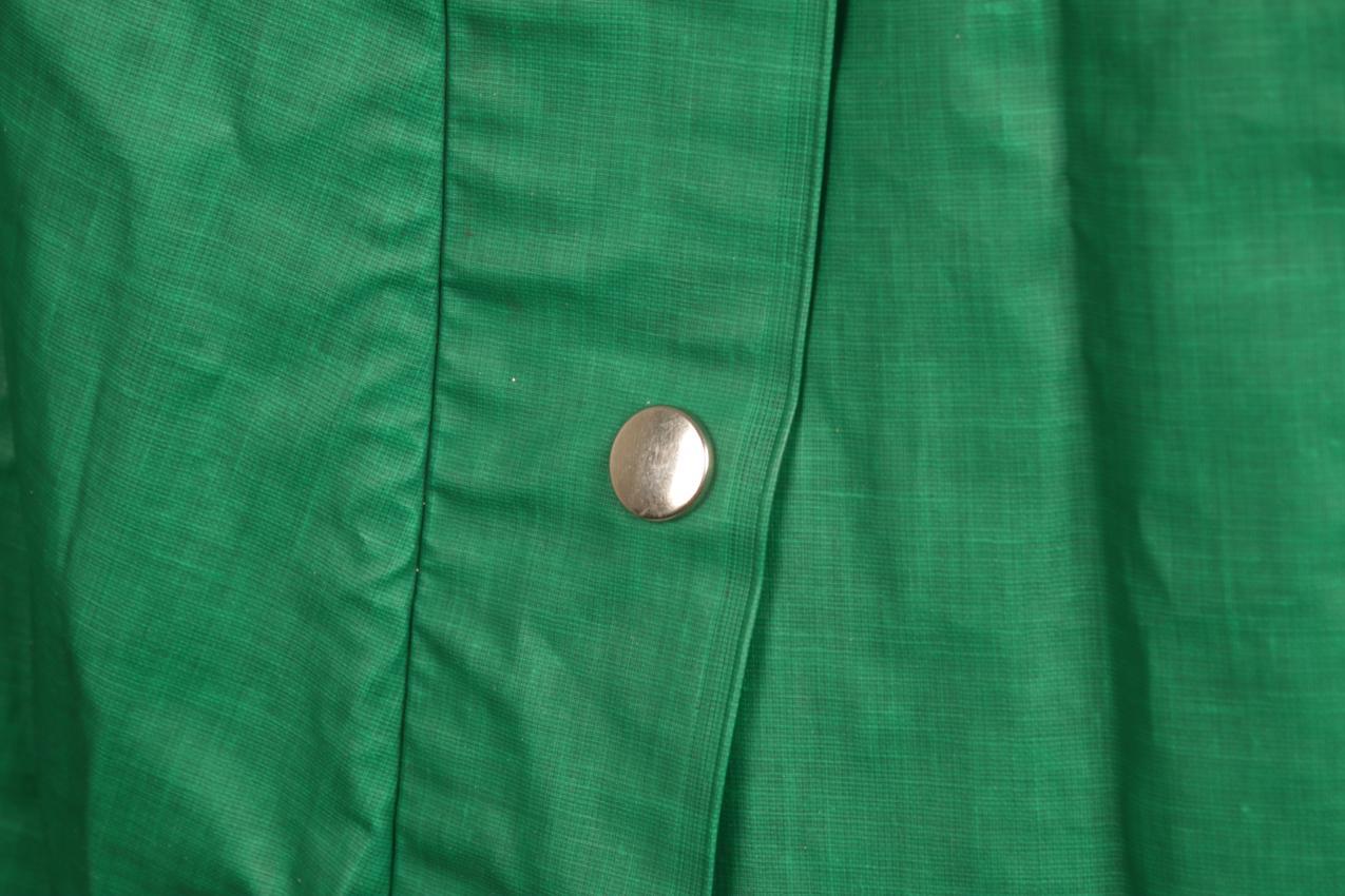 Vintage vihreä Rukka PVC-sadeviitta hupulla S - Image 4