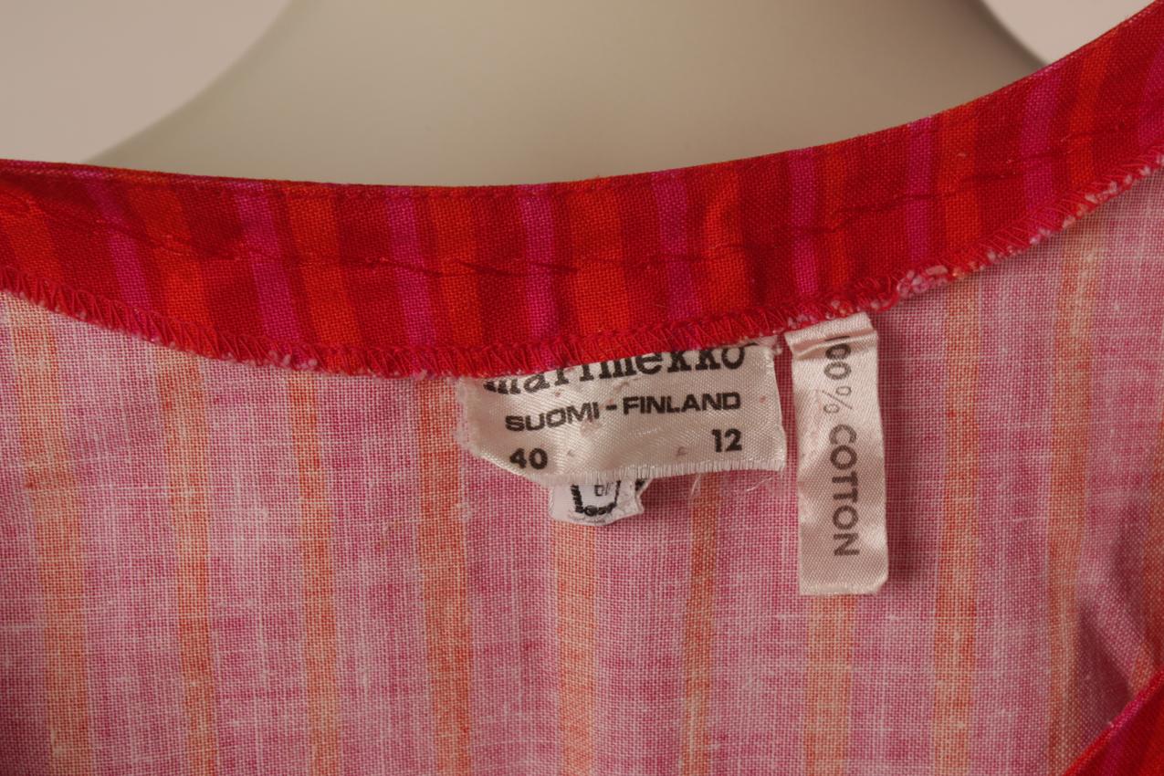 Vintage Marimekko punainen “Mari-essu” mekko Liisa Suvanto M - Image 10