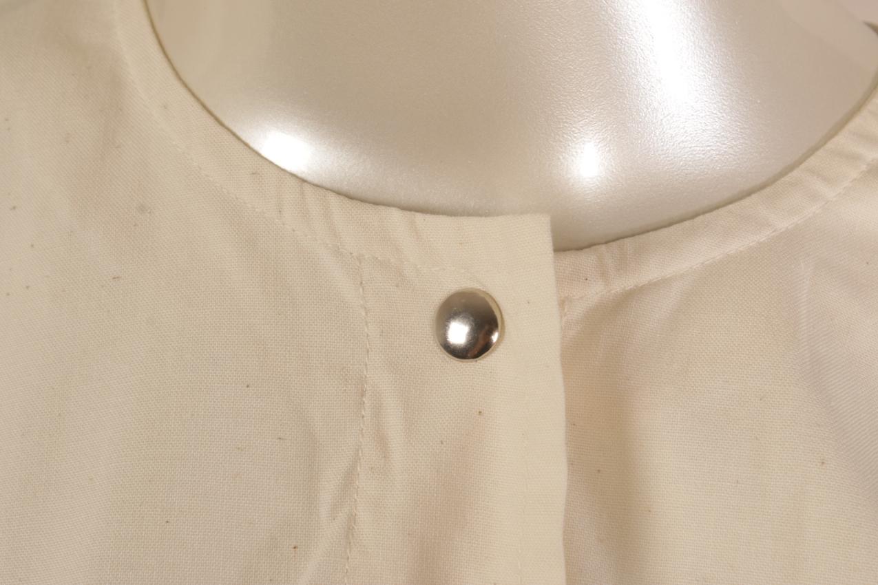 Vintage Vuokko valkoinen maksimekko vihreillä pallokuvioilla XS S - Image 3