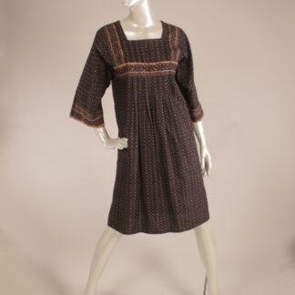 Vintage 70-luku Marimekko Babuska Muija Maija Isola Mari Villanen Mila-mekko S XS