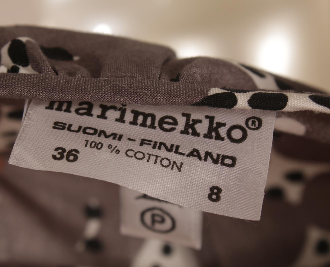 Vintage Marimekko Annika Rimala “Rakkauskirje” “Tarha” maksimekko S - Image 8