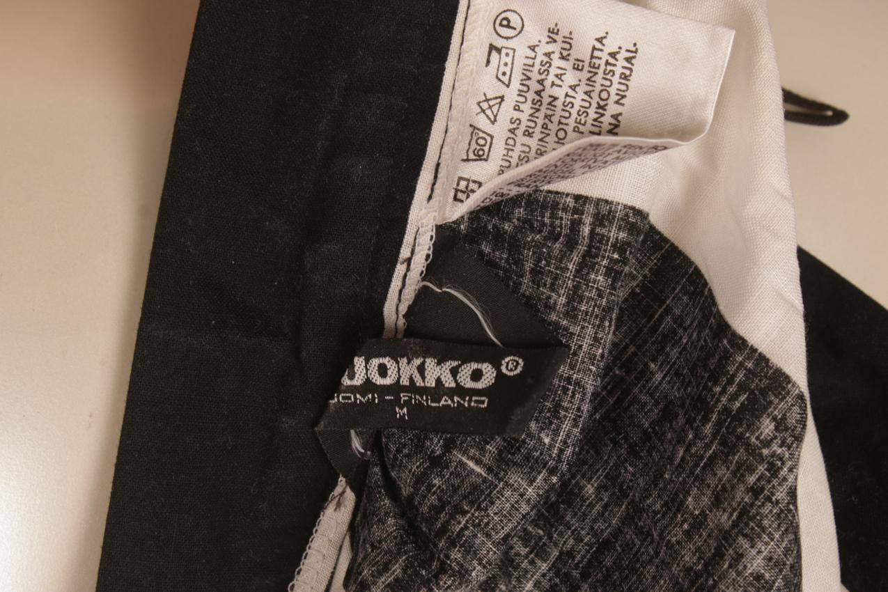 Vintage Vuokko mustavalkoraidallinen hame M - Image 8