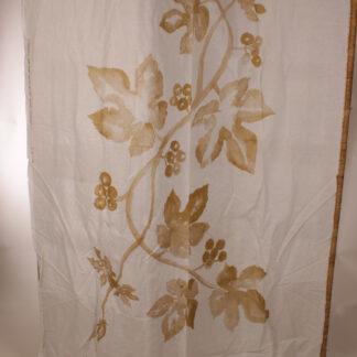 Vintage Marimekko Kristina Isola ”Keskiyö”-pellavasekoite kangas pöytäliina