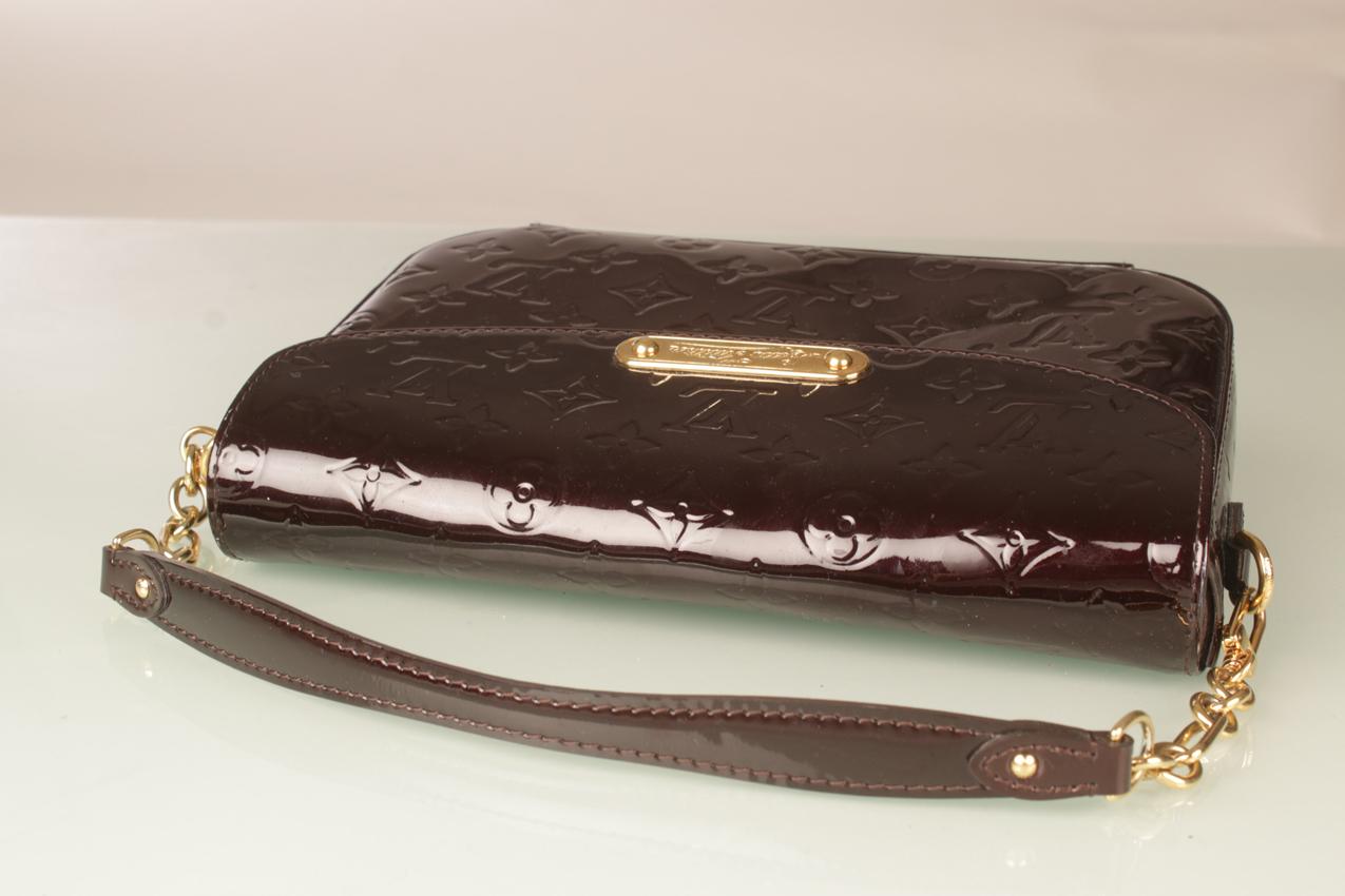 Louis Vuitton viininpunainen Amarante Monogram Vernis Bel Air laukku - Image 5