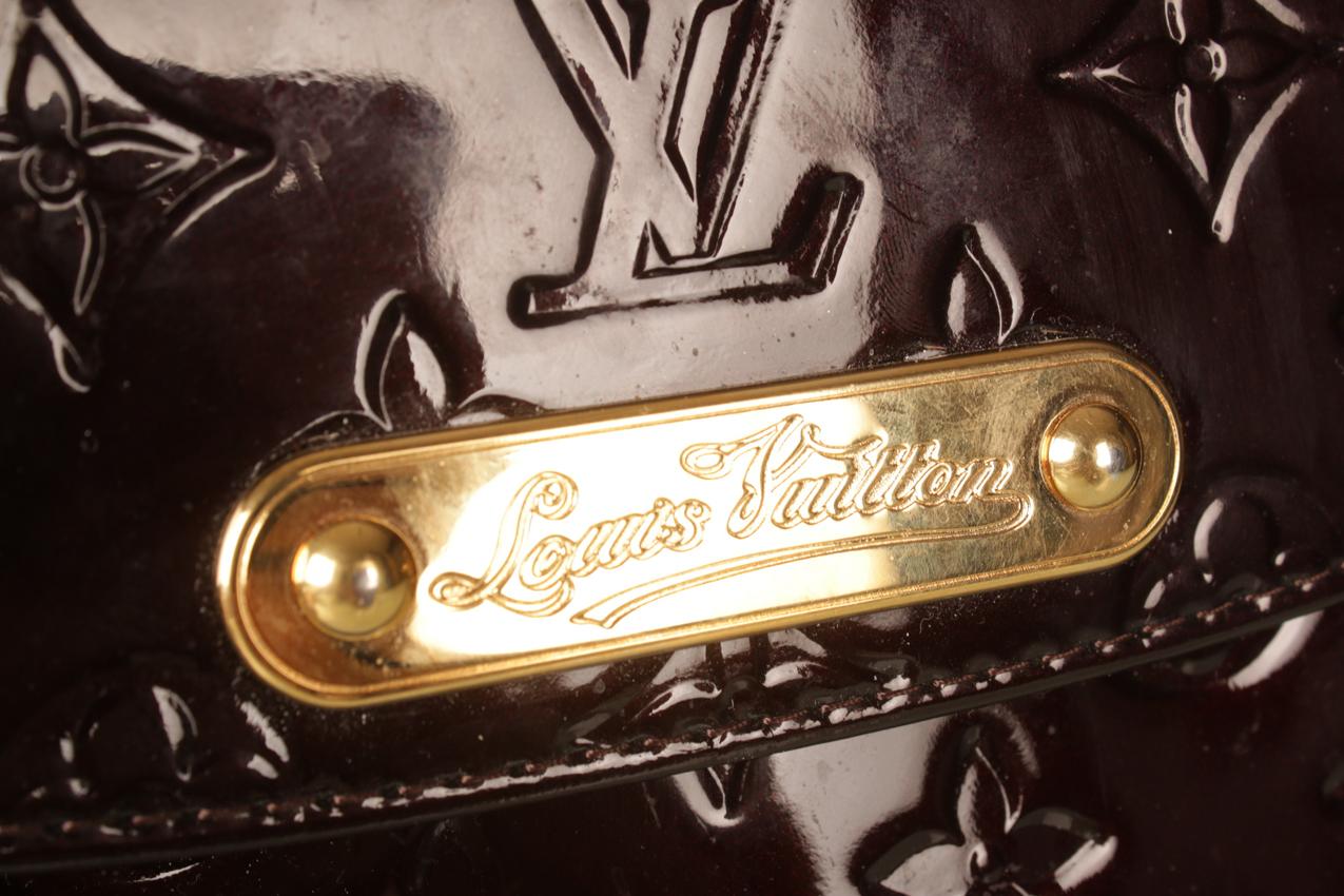 Louis Vuitton viininpunainen Amarante Monogram Vernis Bel Air laukku - Image 6
