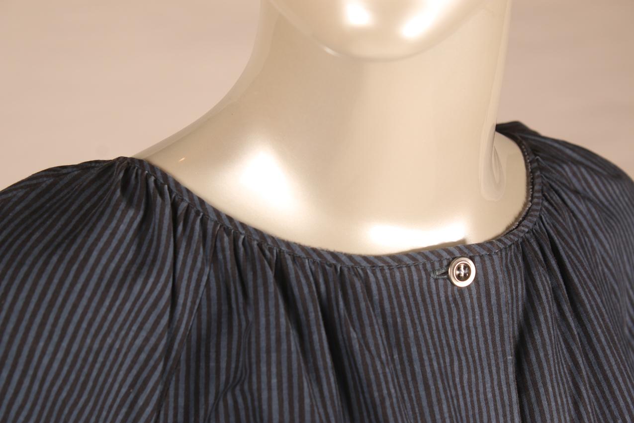 Vintage Marimekko Annikki Rimala siniharmaa raidallilnen maksimekko S - Image 4