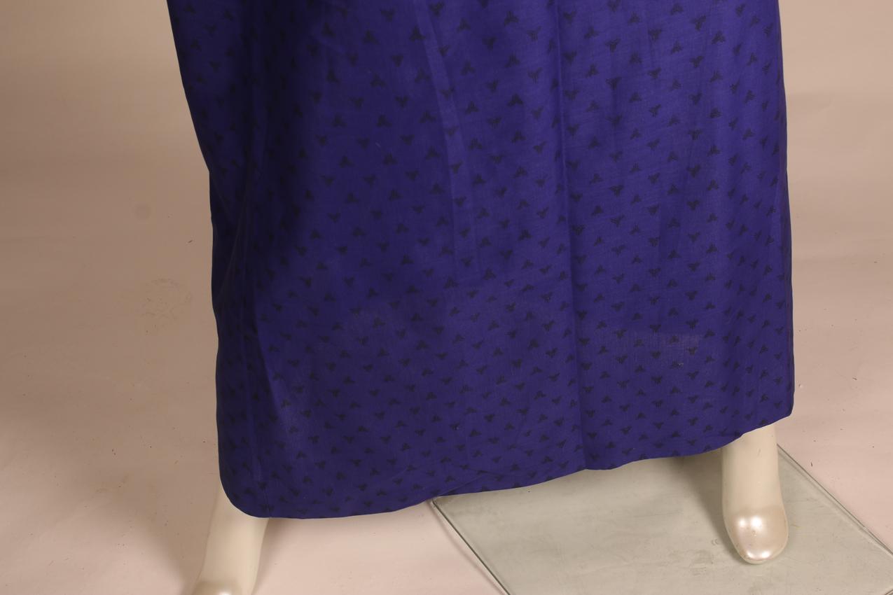 Vintage Marimekko sininen mustakuvioinen maksimekko S - Image 5